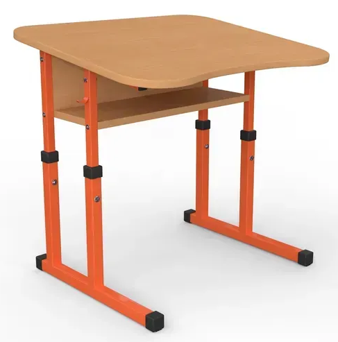 Стіл учнівський одномісний з нахилом №4-6 /600х500 МФ Вересень